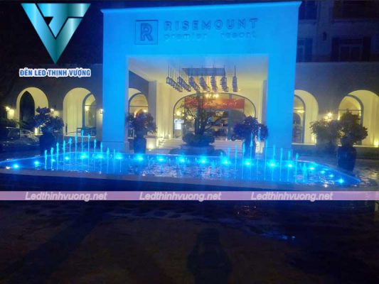Lắp đặt đèn led cho nhạc nước resort Risemount Đà Nẵng 3