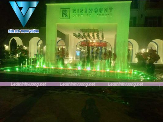 Lắp đặt đèn led cho nhạc nước resort Risemount Đà Nẵng 4