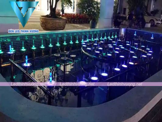Lắp đặt đèn led cho nhạc nước resort Risemount Đà Nẵng 5