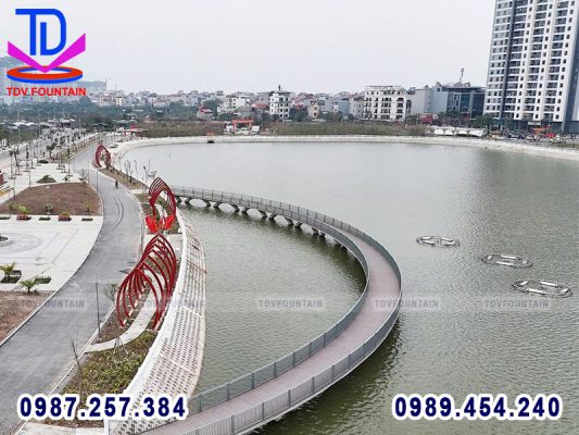 Hồ điều hòa- Công viên Gia Lâm TP Hà Nội